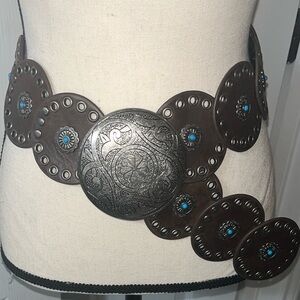 Artisan Brown and Silver Women's Belt